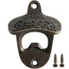 Zinc Alloy Bottle Opener Wall Mounted Vintage Retro Beer Opener Tool Accessories Bronze Color with Screws Bar Decoration Gadgets